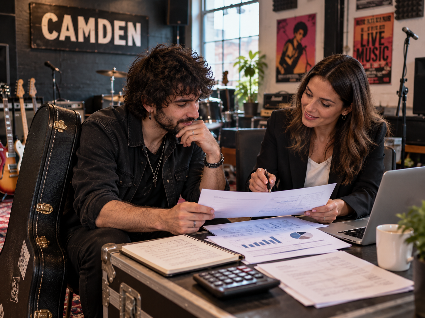 ax advisor in Camden helping musicians and performers