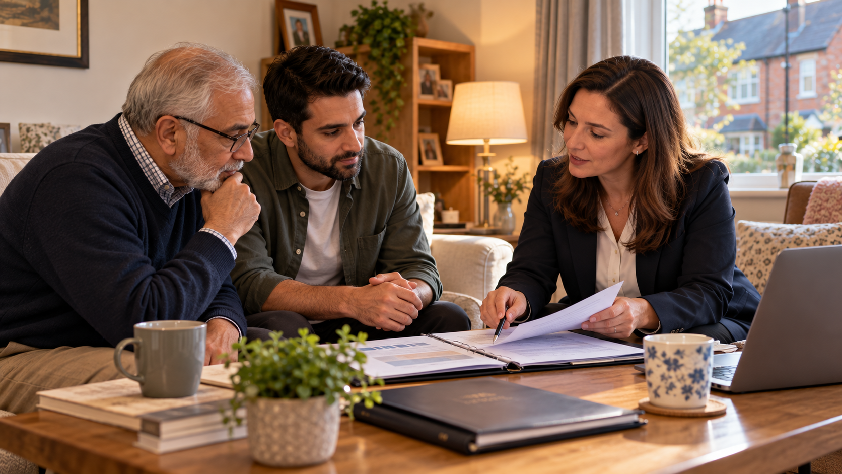 Tax Advisor in Stockport giving sensitive tax advice to a family