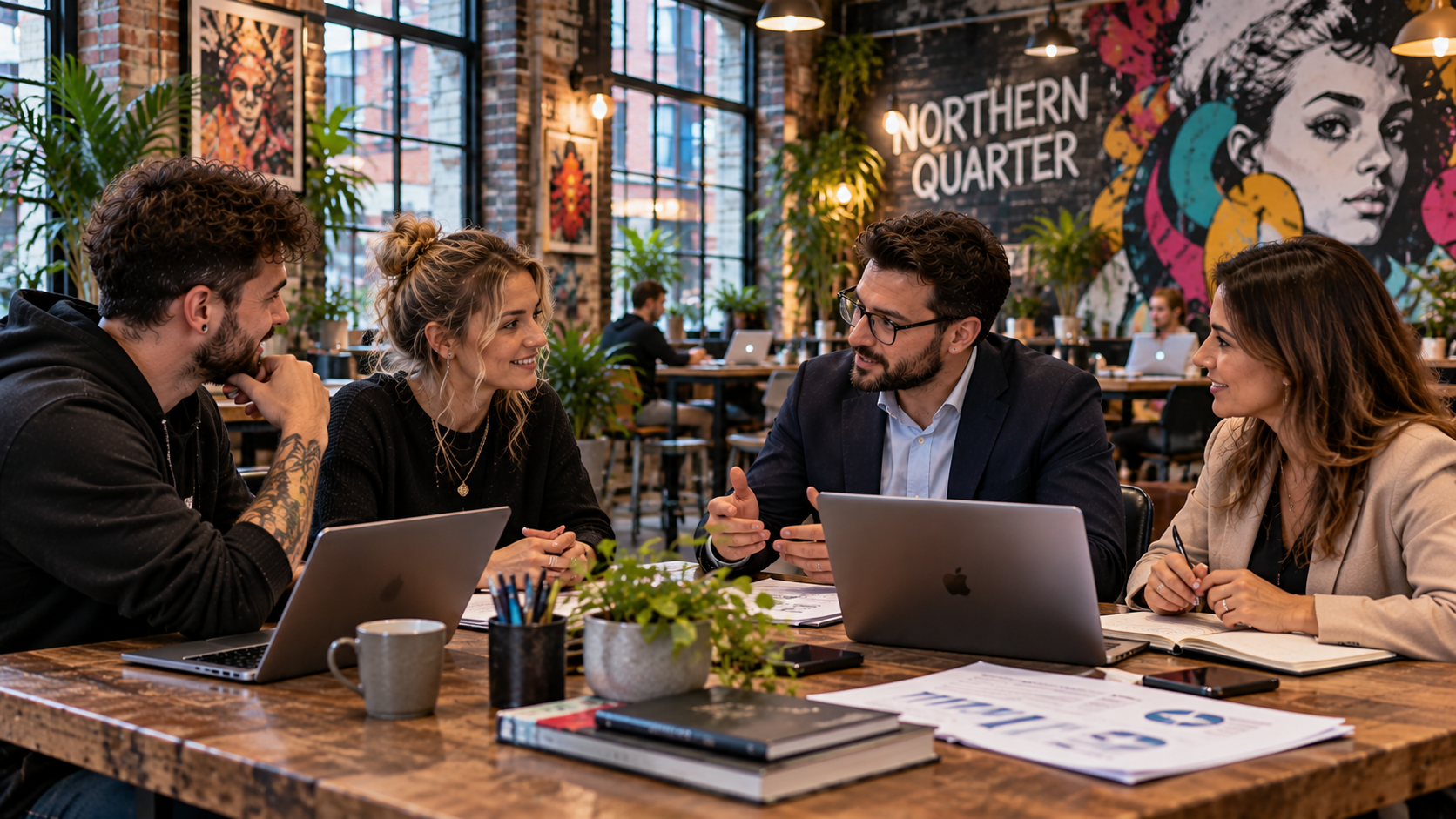 Tax specialists in Northern Quarter meeting independent business owners