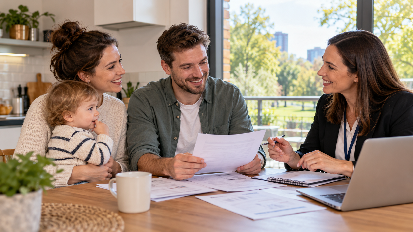 Personal tax advisor in Angel Meadow helping a young family