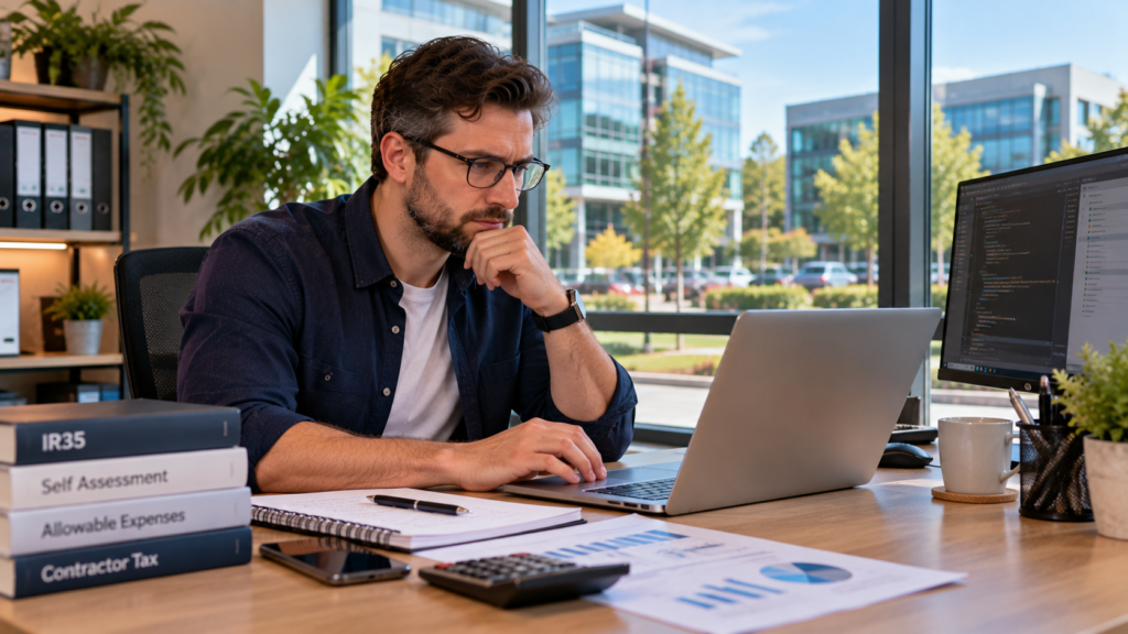 Tax consultant for contractors in Hillingdon reviewing IR35 status