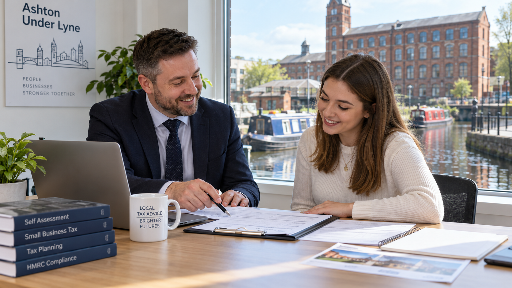 Tax Consultant in Ashton Under Lyne helping a new client