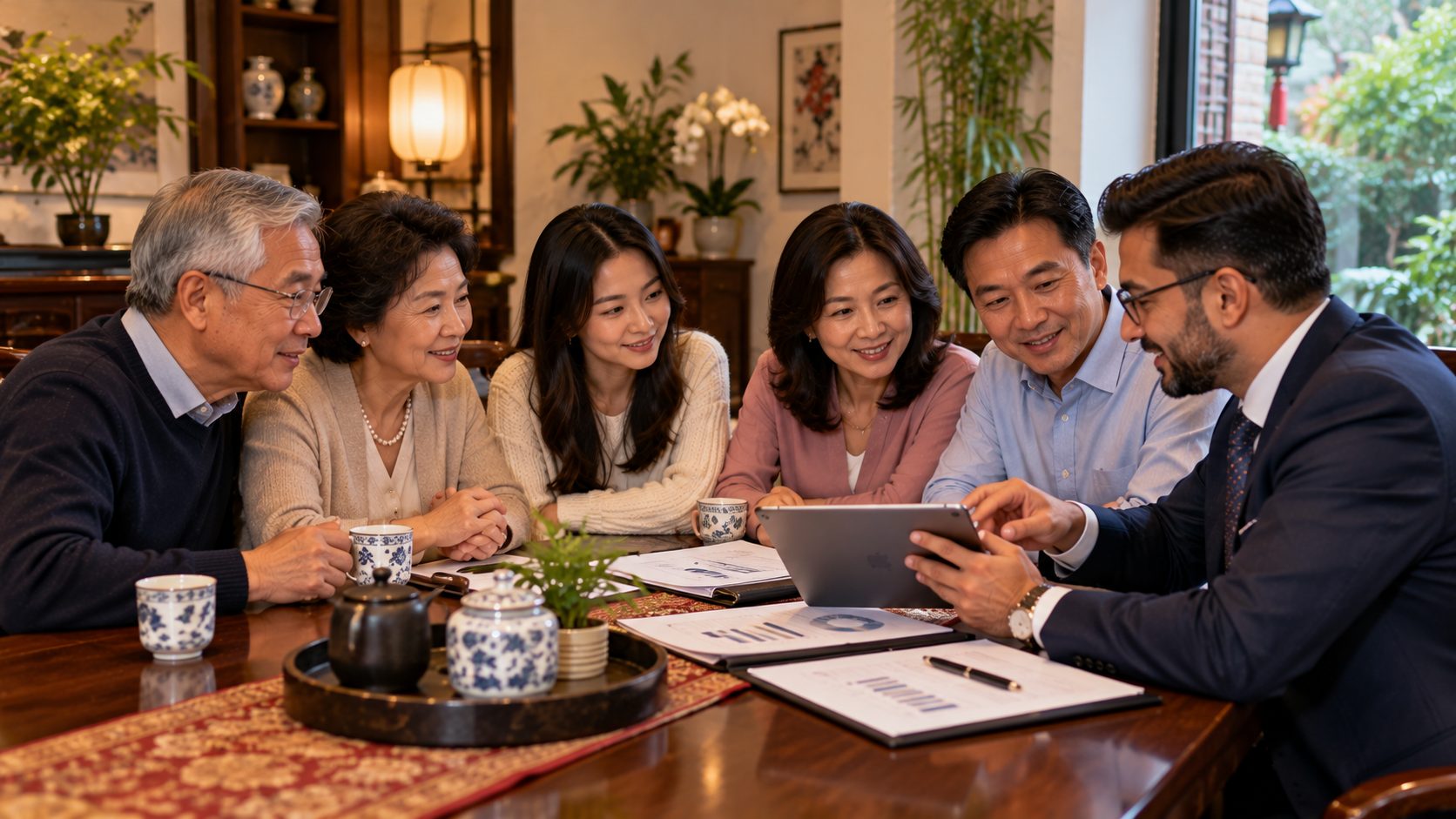 Personal Tax Advisor in Chinatown helping a local family