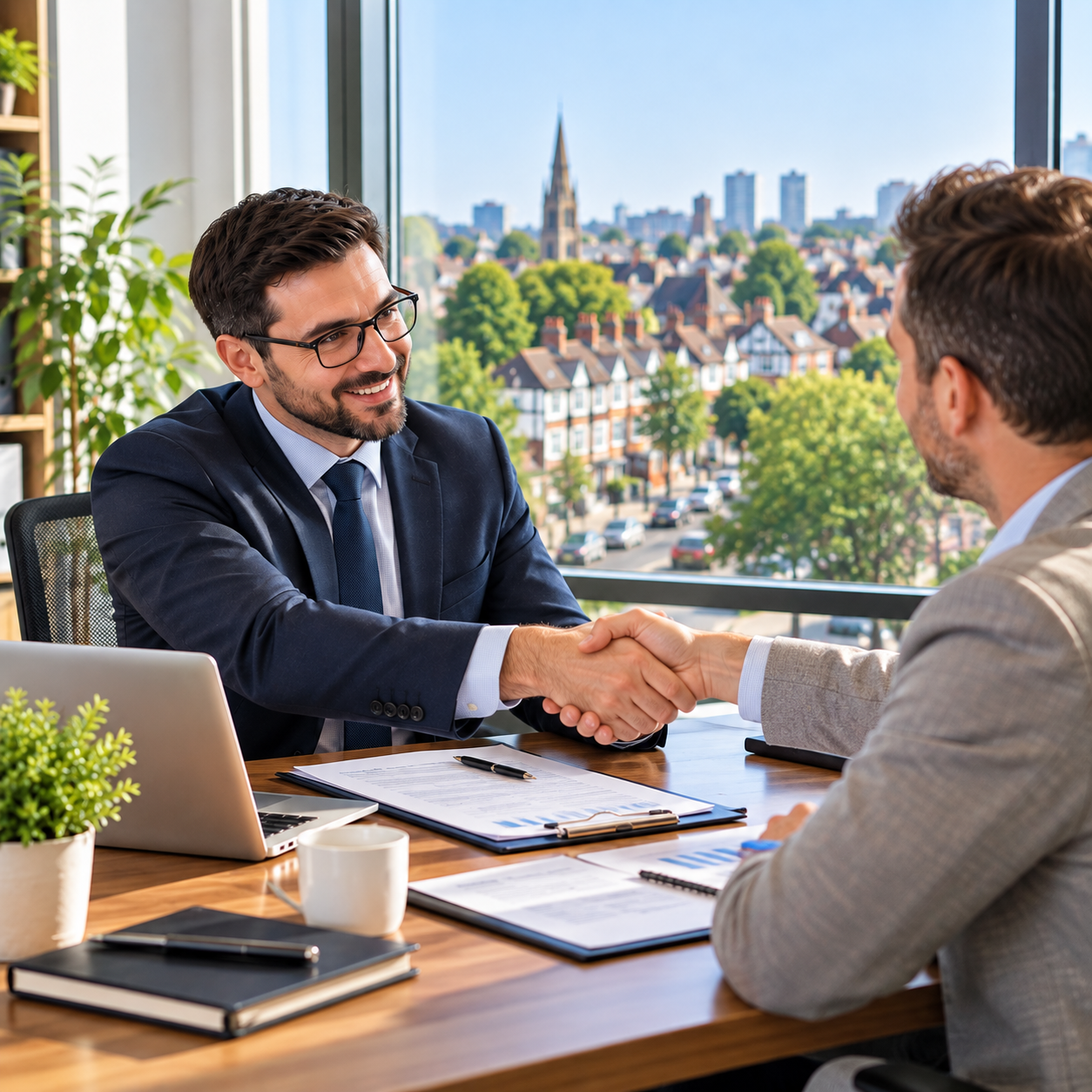 Tax Consultant in Harrow meeting a local client