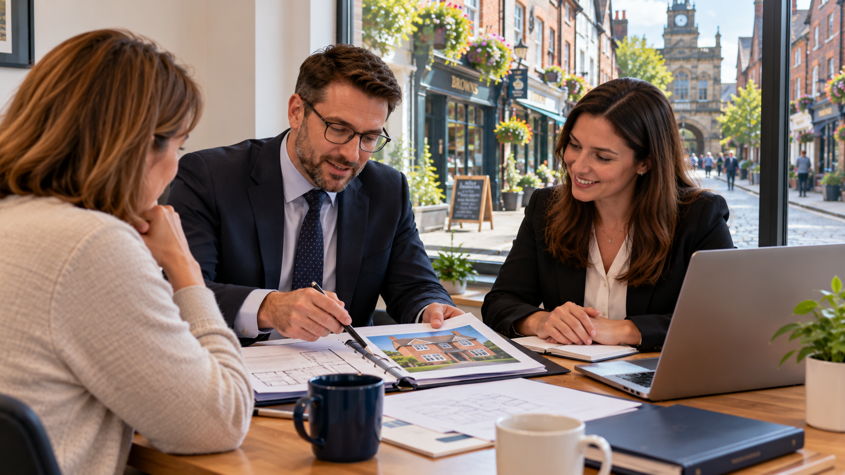 Steady tax advisors in Stockport reviewing a property file
