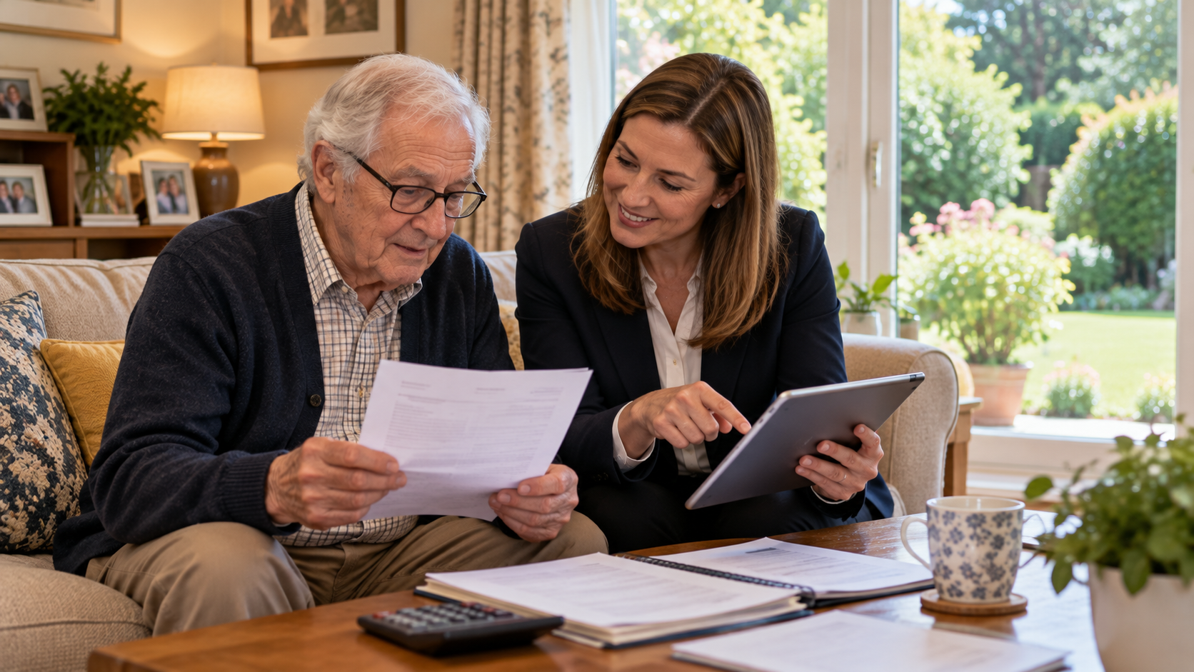 Personal Tax Advisor in Prestwich helping a retired client