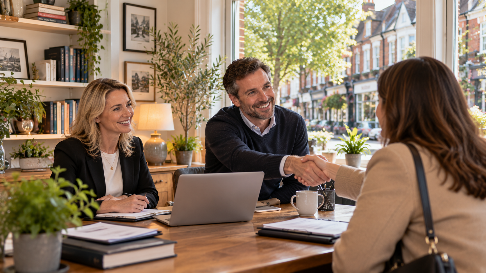 Respected tax consultants in Didsbury welcoming a client