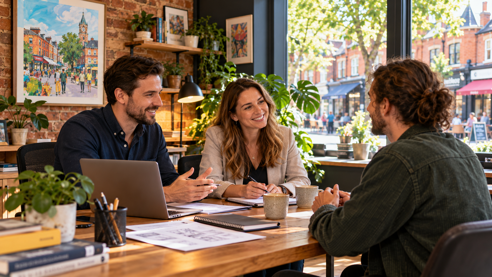 Genuine tax advisors in Chorlton meeting a creative client