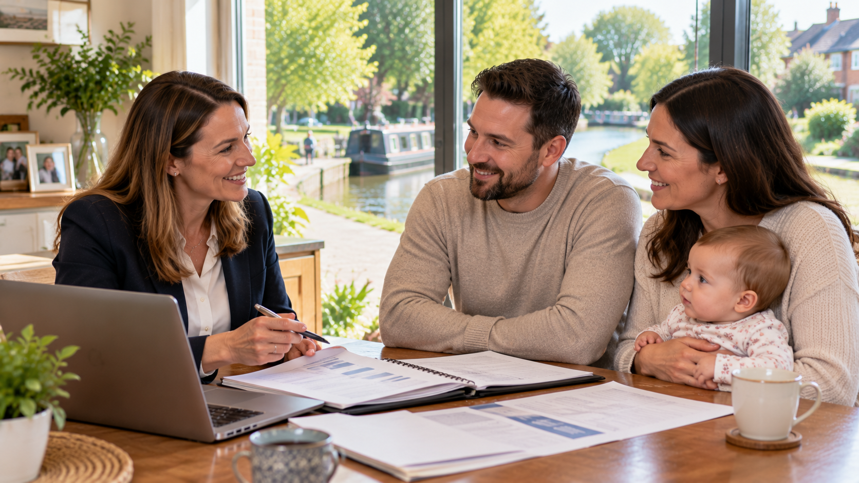 Tax Consultant in Sale advising a young family