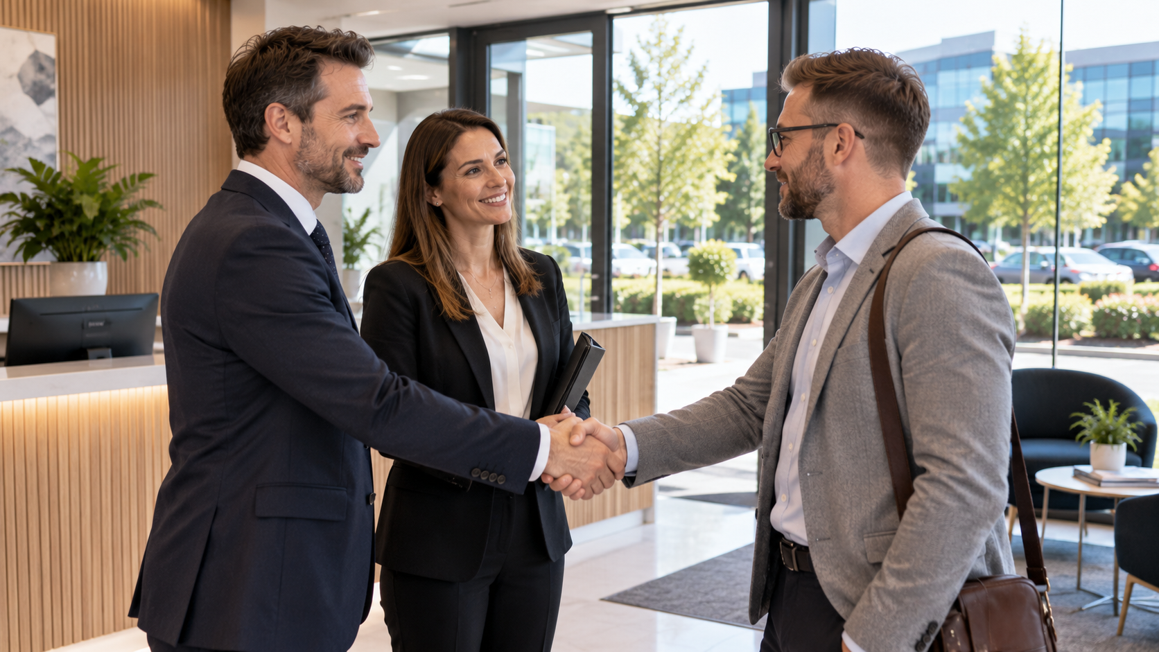 Reliable tax consultants in Cheadle welcoming a client