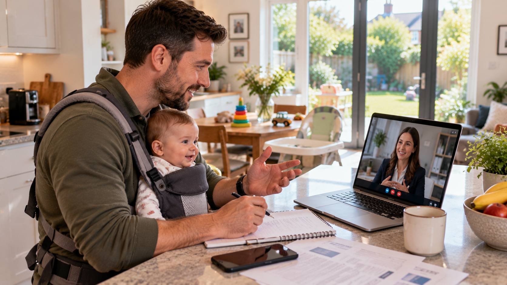 Tax Advisor in Sale giving simple advice by video call