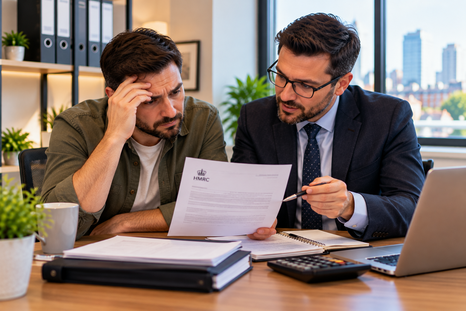 HMRC tax advisor in Brent helping a client respond to HMRC