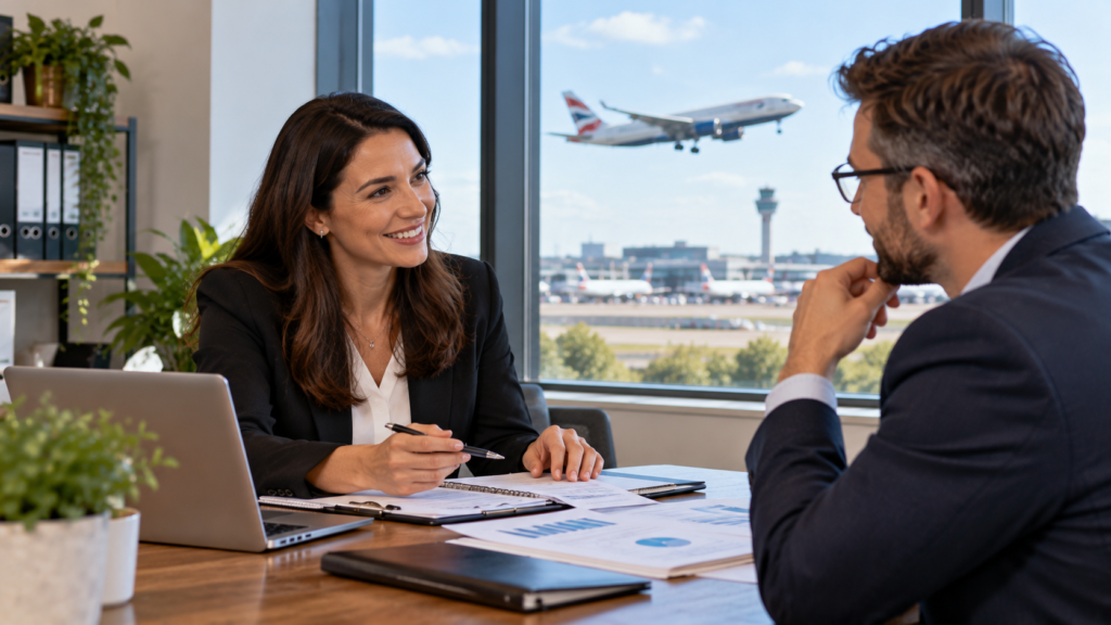 Tax Consultant in Hillingdon meeting a local professional