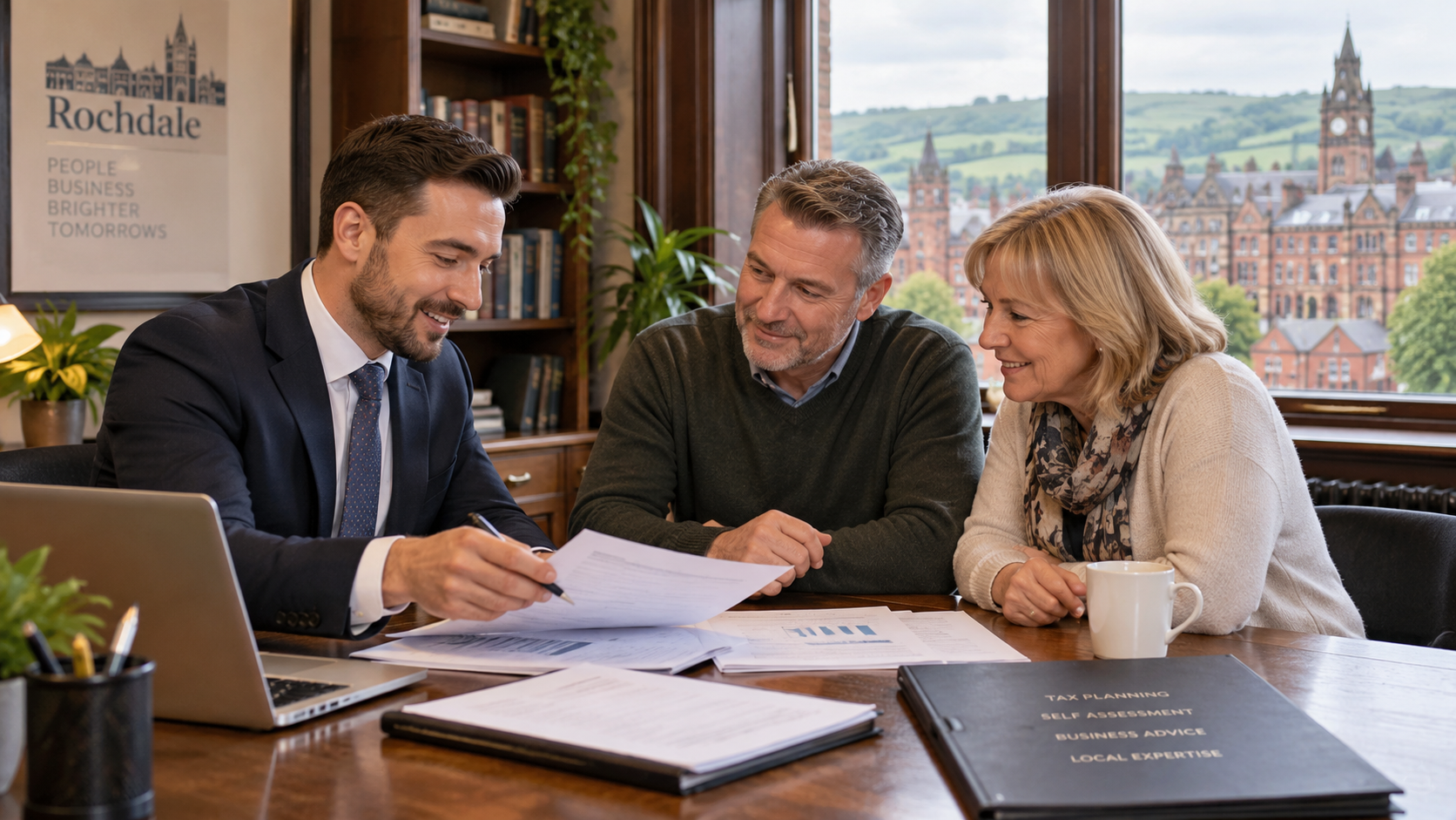 Tax Consultant in Rochdale helping a local family